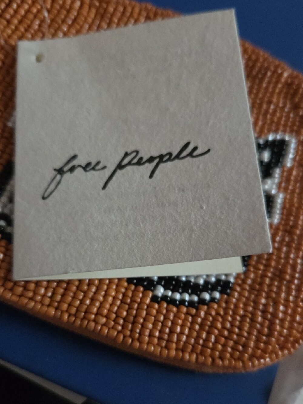 NWT Free People Beaded Butterfly Coin Pouch - Orange - Picture 8 of 9